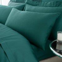 Hotel 230 Thread Count Cotton Sateen Standard Pillowcase Pair Green