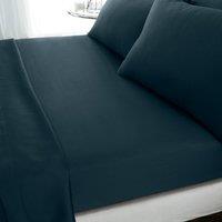 Hotel Cotton 230 Thread Count Sateen Fitted Sheet Dark Green