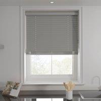 Swish Grey 50mm Made To Order Faux Wood Blinds, Size:47cm x 120cm Grey