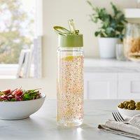 Emelia Floral Printed 620ml Water Bottle Clear