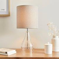 Hannam Recycled Glass Bottle Table Lamp, Small Clear