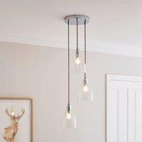 Hannam Recycled Glass 3 Light Cluster Ceiling Light