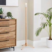 Oakley Turned Wood Paint Your Own Floor Lamp Base