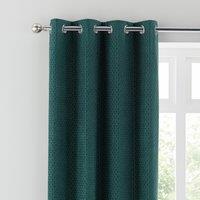 Melrose Eyelet Curtains Emerald Green