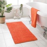 100% Recycled Pebble Bath Mat, XL Orange