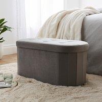 Velvet Lozenge Ottoman