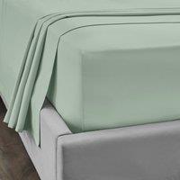 Dorma Egyptian Cotton 400 Thread Count Percale Fitted Sheet Light Green