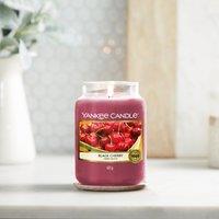 Black Cherry Original Large Jar Candle Dark Red