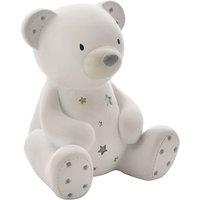 Bambino White Resin Money Box - Teddy