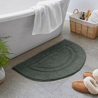 Luxurious Cotton Oval Bath Mat