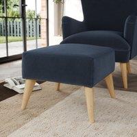 Marlow Footstool Cosy Velvet Navy