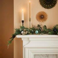 150cm Pine Eucalyptus Garland with Baubles