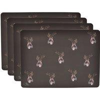 Meg Hawkins Set of 4 Stag Placemats