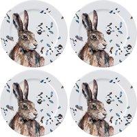 Meg Hawkins Set of 4 Hare Dinner Plates