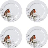 Meg Hawkins Set of 4 Robin Side Plates