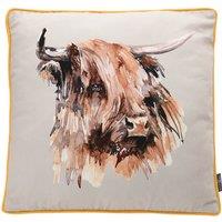 Meg Hawkins Highland Cow Cushion