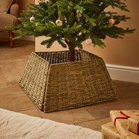 Folding Seagrass Christmas Tree Skirt