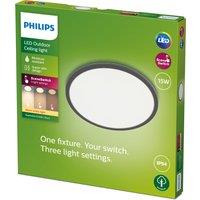 Philips Warm White Superslim Integrated LED Outdoor Flush Ceiling Light