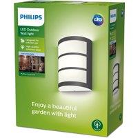 Philips Python Integrated LED Outdoor Wall Light, Cool White White