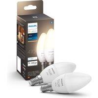 Set of 2 Philips HUE Smart 5.5W SES LED Dimmable Candle Bulbs
