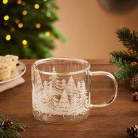 Spruce Trees Glass Mug