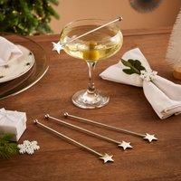Set of 4 Star Drinks Stirrers