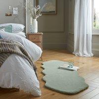 Supersoft Double Pelt Faux Fur Rug Supersoft Dark Sage