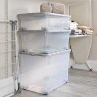 Wham Set of 3 Assorted Size Wheeled Boxes & Lids