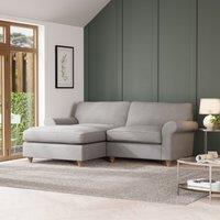 Rosa Soft Chenille Corner Chaise Sofa Grey