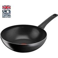 Tefal Titanium Force Wok Pan, 28cm Black