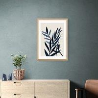 East End Prints Blue Plant II Print