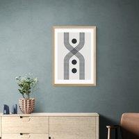 East End Prints Abstract Lines Circle Print