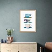 East End Prints Coffee Cups Print