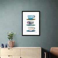 East End Prints Coffee Cups Print