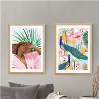 Set of 2 East End Prints Sunshine & Utopia Prints