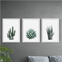 Set of 3 East End Prints Succulent Gallery Wall Prints