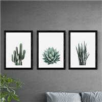 Set of 3 East End Prints Succulent Gallery Wall Prints