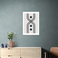 East End Prints Abstract Lines Circle Print