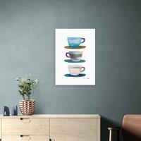East End Prints Coffee Cups Print