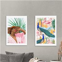 Set of 2 East End Prints Sunshine & Utopia Prints