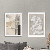 Set of 2 East End Prints Paper Abstract Prints