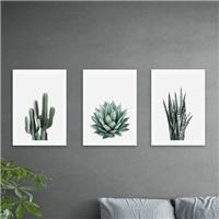 Set of 3 East End Prints Succulent Gallery Wall Prints