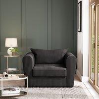 Blake Curved Arm Jumbo Cord Snuggle Chair