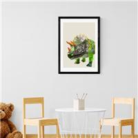 East End Prints Triceratops Print