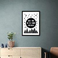 East End Prints To The Moon Print