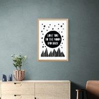 East End Prints To The Moon Print