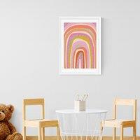 East End Prints Funky Rainbow Arches Print