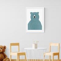 East End Prints Blue Bear Print