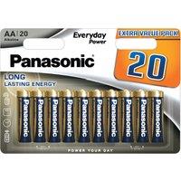 Panasonic Pack of 20 AA Alkaline EPS Batteries