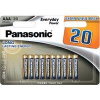 Panasonic Pack of 20 AAA Alkaline EPS Batteries